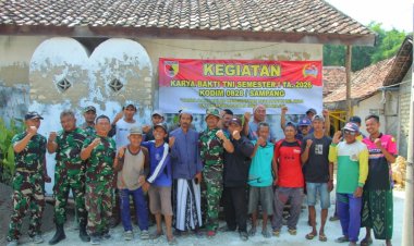 Kodim Sampang Gelar Karya Bhakti di Mushola At Taufiq, Wujud Nyata TNI AD Menyatu dengan Alam